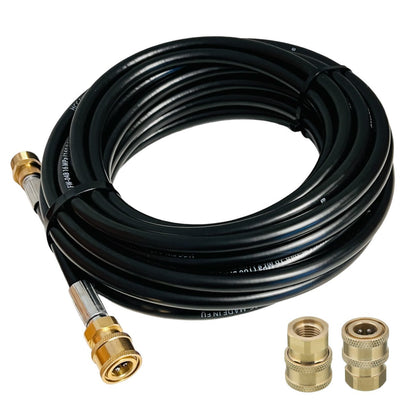 10m Rohrreinigungsschlauch M22 AG auf 1/4" Schnellkupplung & 1/" Düsen2
