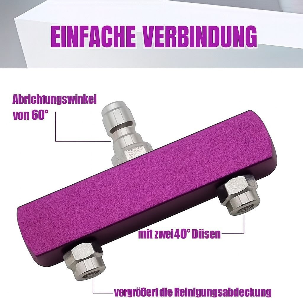 2 in 1 Doppeldüse für Hochdruckreiniger – Mehr Power, schnellere Reinigung4