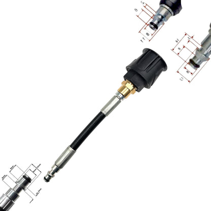Adapter Bosch Nilfisk Stihl Innengewinde auf Lavor Außengewinde 180bar ca. 20cm1