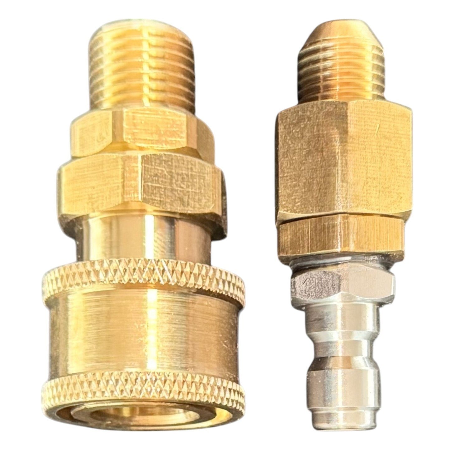 Hochdruckreiniger 1/4" Schnellkupplung Set M14 AG auf 1/4" AG Verbinder Adapter0