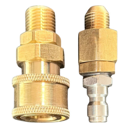 Hochdruckreiniger 1/4" Schnellkupplung Set M14 AG auf 1/4" AG Verbinder Adapter0