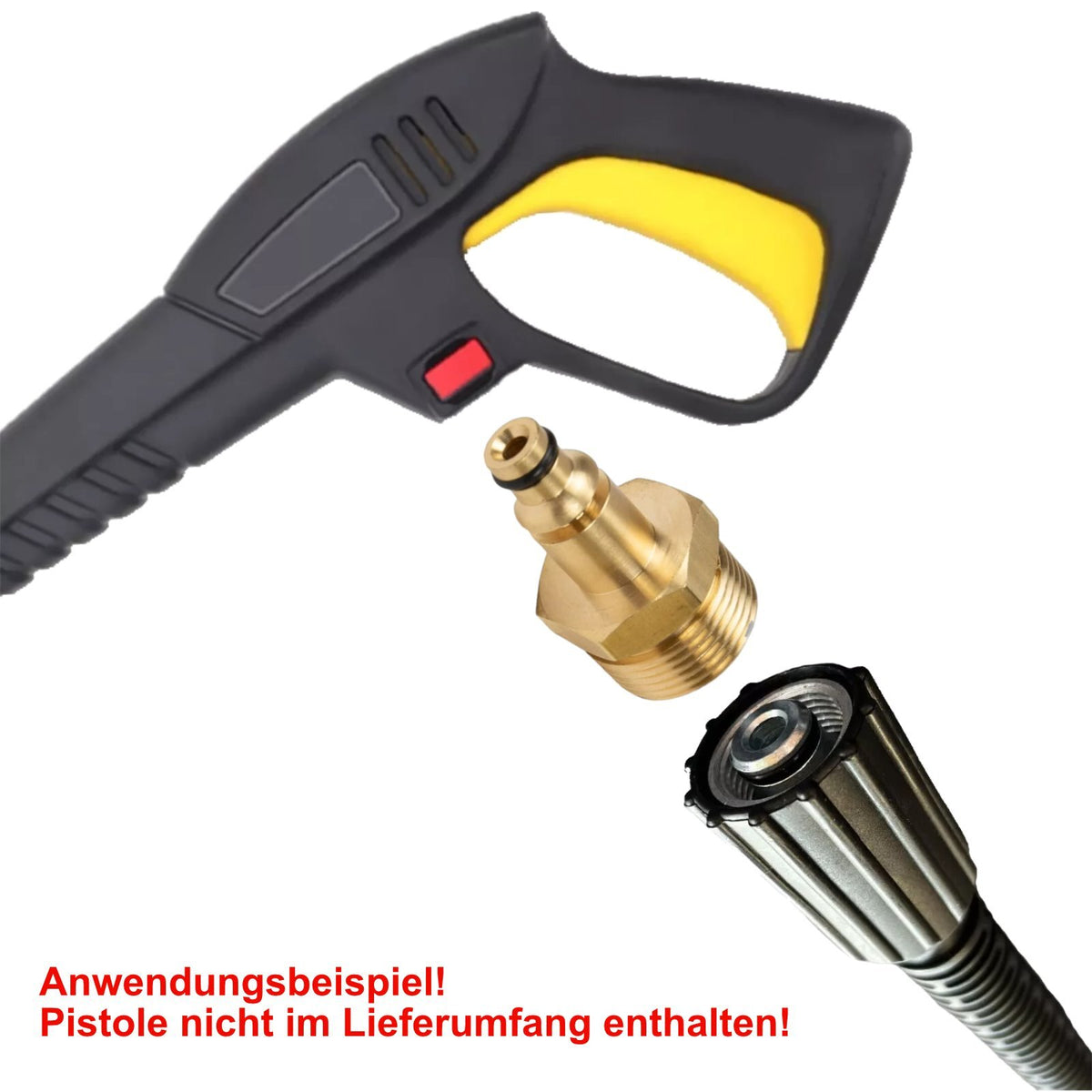 8m Hochdruckschlauch M22 x1,5 IG + Adapter für Bosch, AR und Black&Decker3