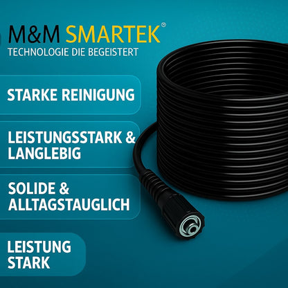 10m 7 teilig Rohrreinigungsschlauch PROFESSIONAL Set für Kärcher Kränzle HD HDS15