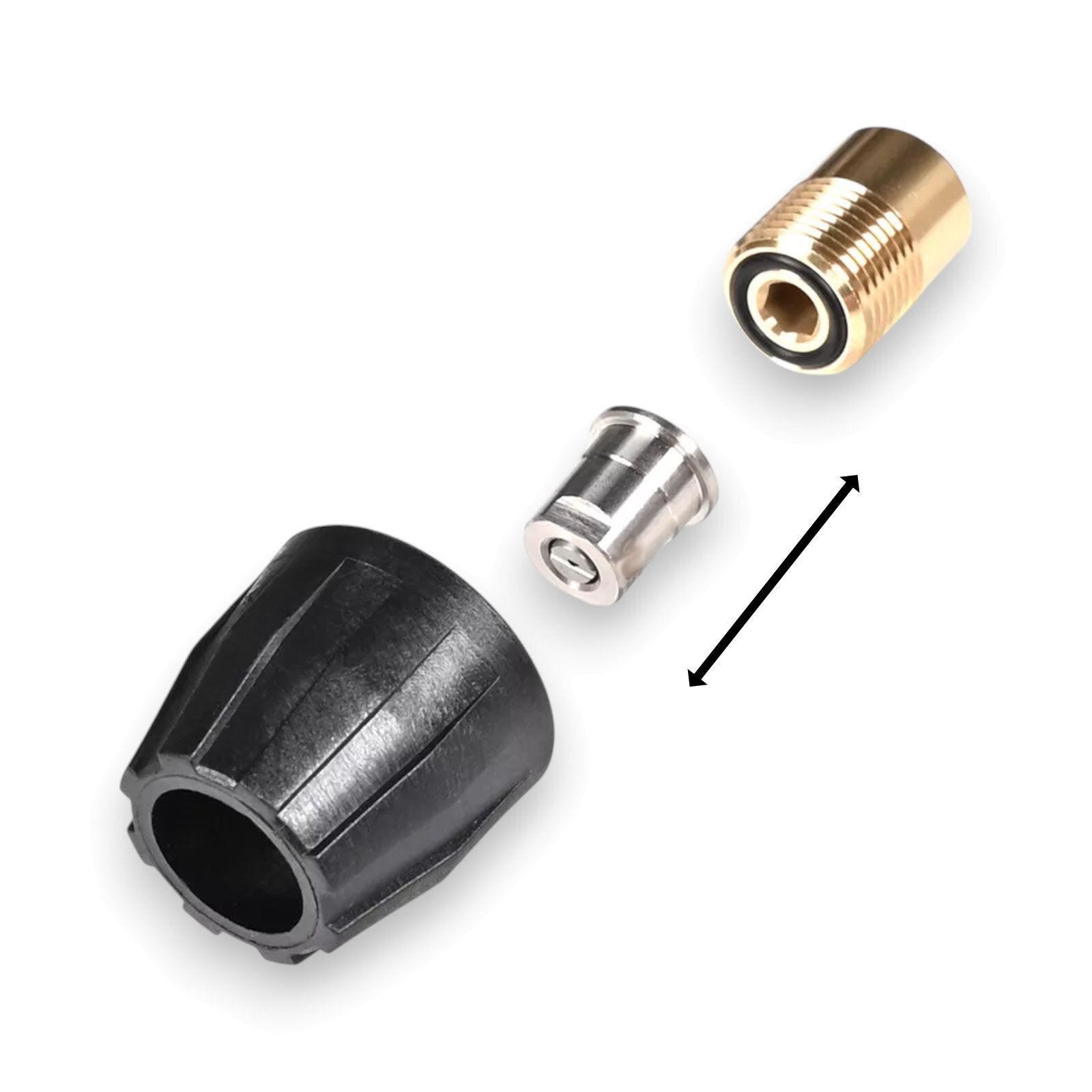 Power Düse 25° für Hochdruckreiniger Flachstrahldüse Set mit Düsenschutz G 1/4"7