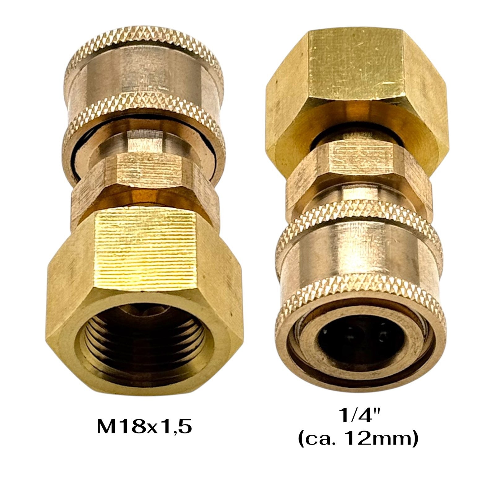 Hochdruck Adapter für HD Reiniger M18 x1,5 IG auf 1/4" Schnellkupplung Buchse1