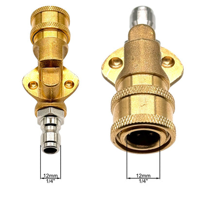 1/4" Schnellkupplung Schwenkkupplung Drehbar 180° Messing 4500 PSI HD Kupplung2