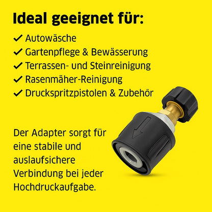 Adapter für Kärcher Quick Connect M22 IG Schnellkupplung Messing drehbar 360°22