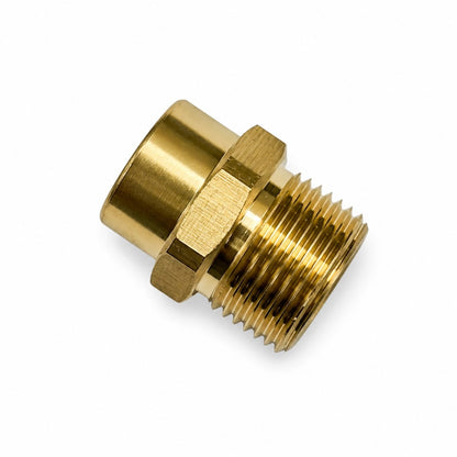 2 teilig Hochdruck Adapter TR22 IG Easy!Lock auf M22 AG Messing für Kärcher HD14
