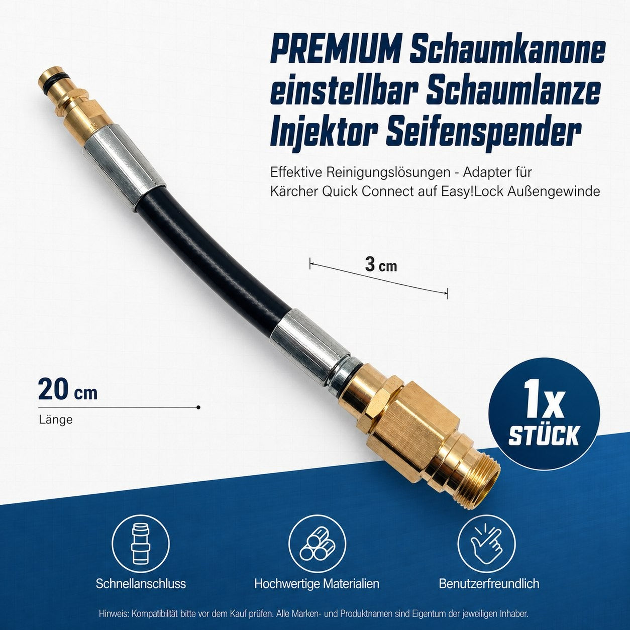 Quick Click Adapter für Kärcher Quick Connect Click auf EasyLock TR22 AG0