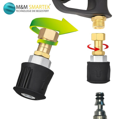 Adapter Set für Parkside Quick Connect M22 IG Schnellkupplung 360° drehbar3