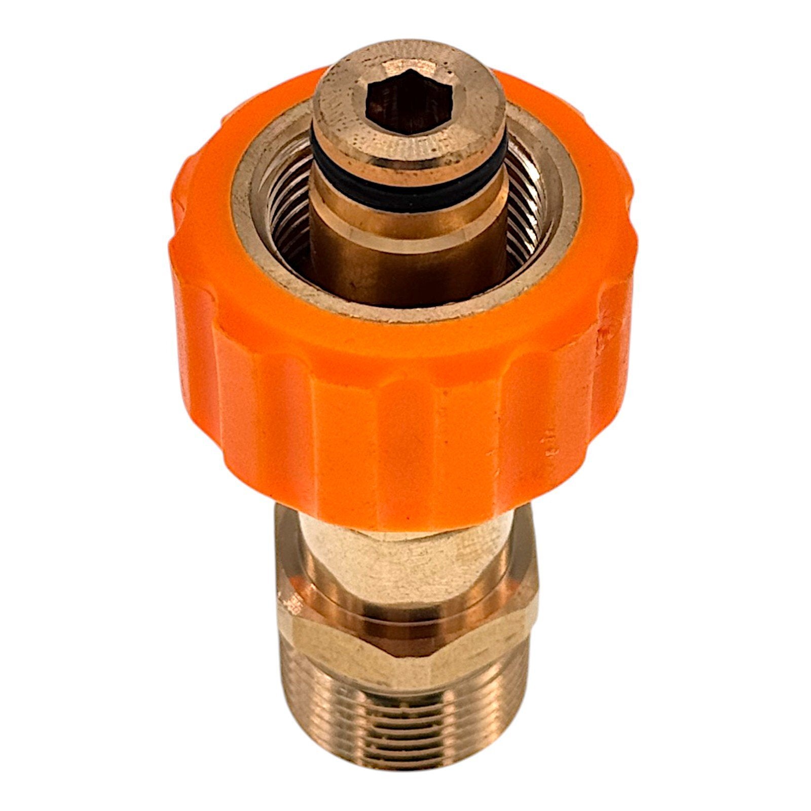 2 teilig Hochdruck Adapter TR22 IG Easy!Lock auf M22 AG Messing für Kärcher HD6