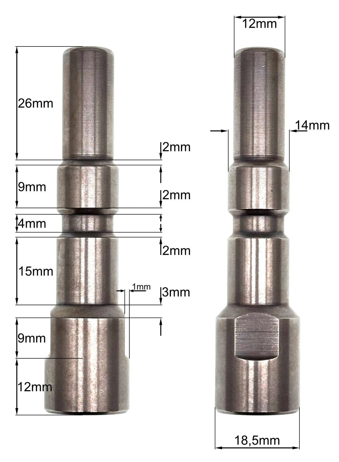 Adapter für Kränzle D12 KEW, WAP, Alto, Nilfisk Neptune 3/8" Zoll IG Edelstahl2