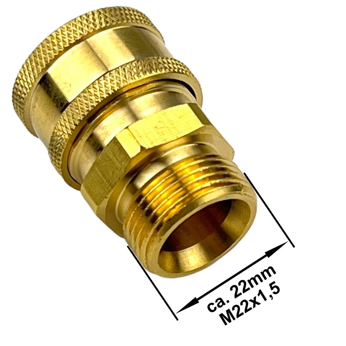 10m Hochdruckchlauch HD Reiniger mit M22 IG Schnellkupplung Adapter + Düsen Set15
