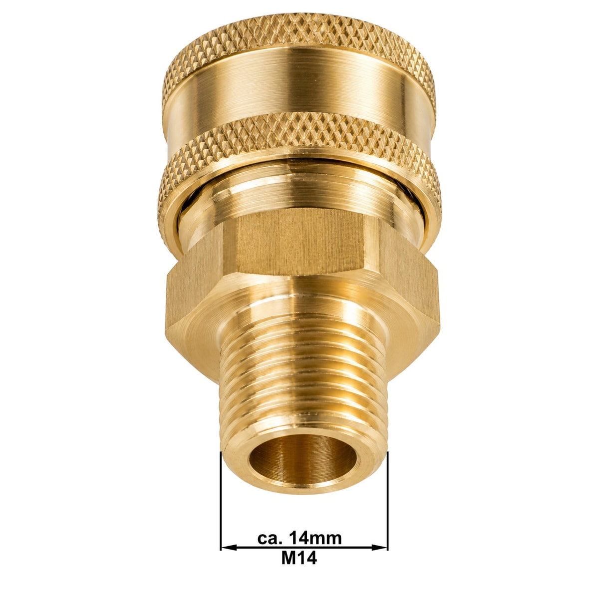 Schnellkupplung Hochdruckreiniger 3/8" mit M14 AG Verbinder Adapter Kupplung4
