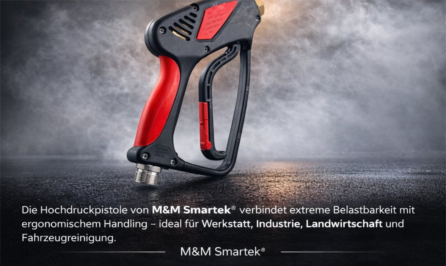 Hochdruckpistole 350 Bar M22 AG auf 1/4" IG Heißwasser bis 150°C Profi1