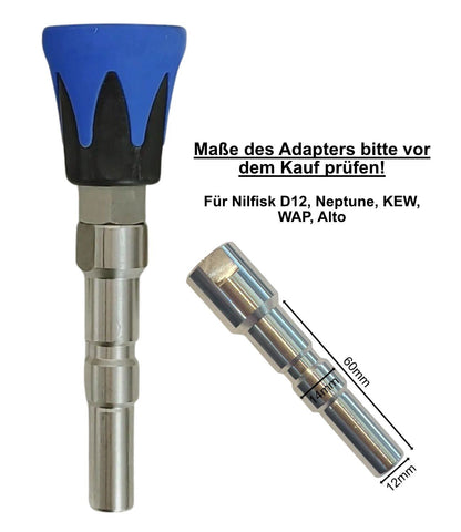 Hochdruck Düse + Schutz für Nilfisk Neptune D12 Schnellkupplung WAP Alto KEW
