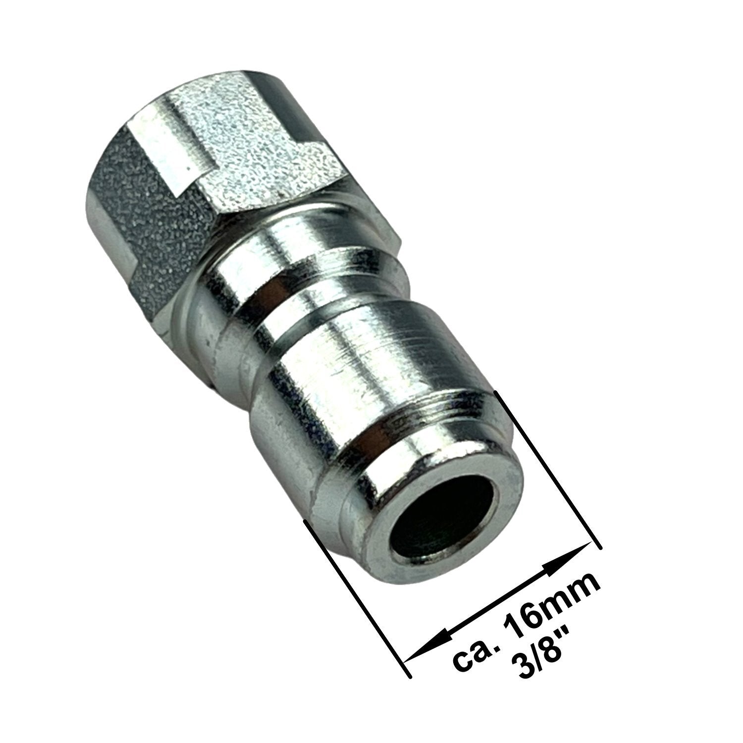 Hochdruck Schnellkupplung Stecker 3/8" mit 1/4" IG Verbinder Adapter Kupplung1