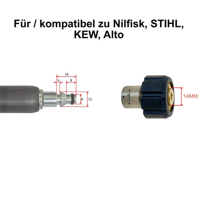 M22 Drehadapter Adapter Click für Nilfisk, STIHL Hochdruckreiniger Kupplung1