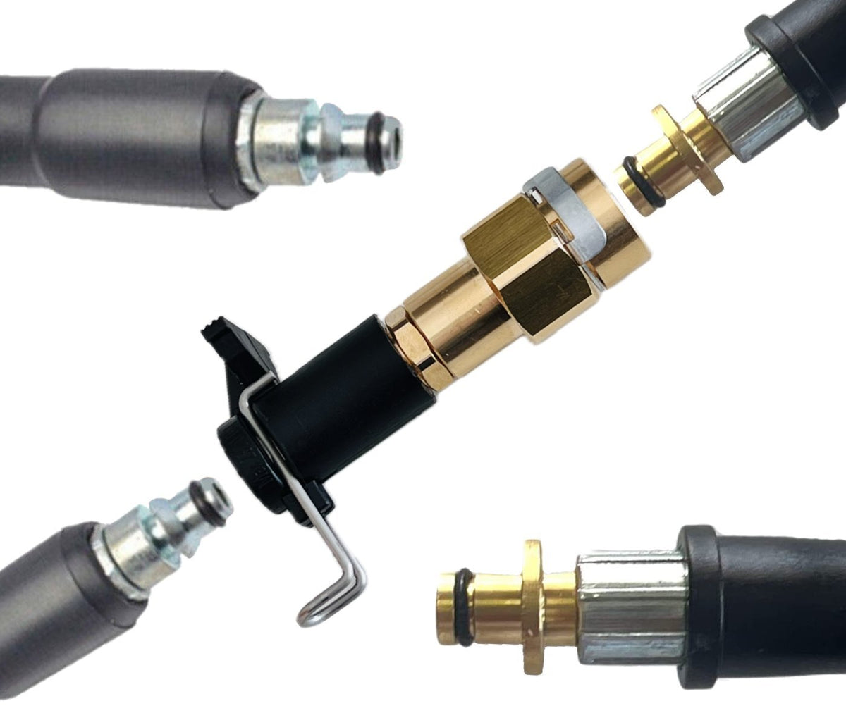 Hochdruck Schlauchadapter für Kärcher 10mm Stecknippel auf Bosch Home & Garden0