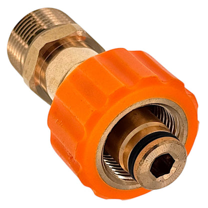 2 teilig Hochdruck Adapter TR22 IG Easy!Lock auf M22 AG Messing für Kärcher HD5
