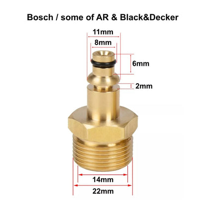 8m Hochdruckschlauch M22 x1,5 IG + Adapter für Bosch, AR und Black&Decker4
