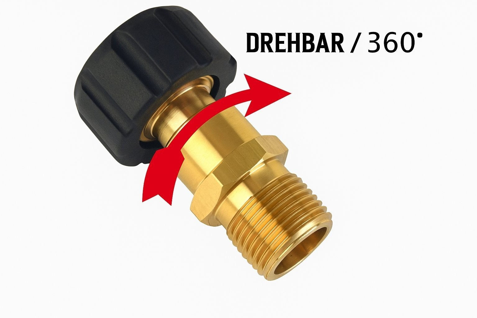 Adapter für Kärcher Quick Connect M22 IG Schnellkupplung Messing drehbar 360°16