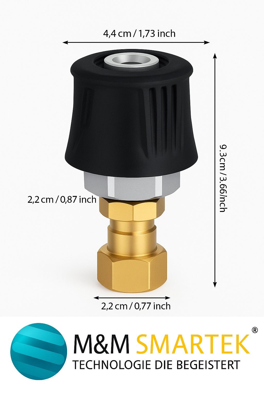 Adapter für Kärcher Quick Connect M22 IG Schnellkupplung Messing 360° drehbar6