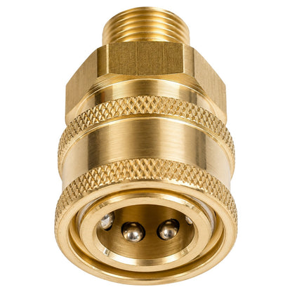 Schnellkupplung Hochdruckreiniger 3/8" mit M14 AG Verbinder Adapter Kupplung0