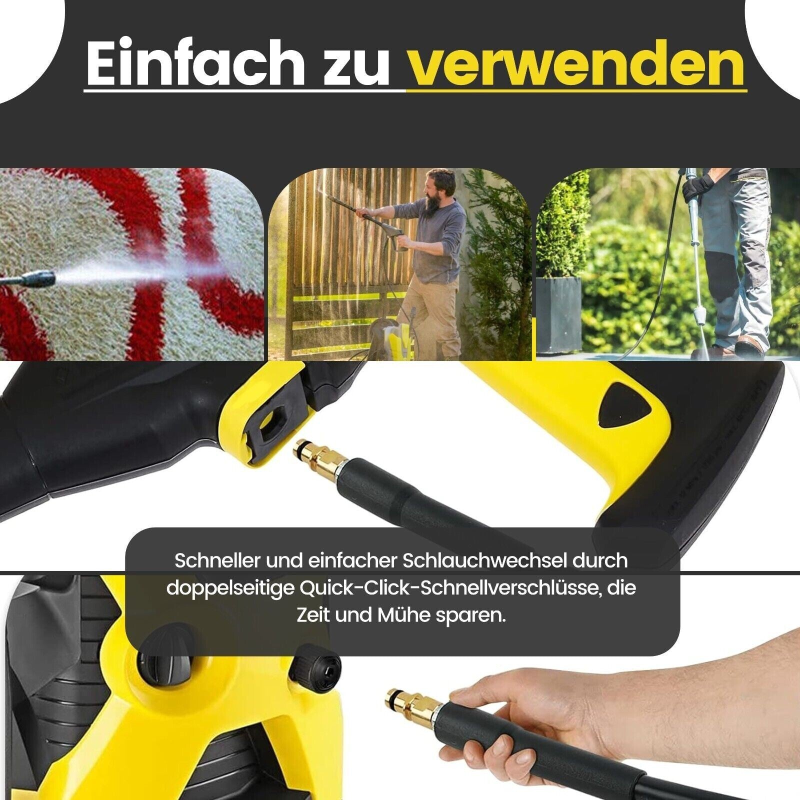 8 Meter Hochdruckschlauch für Kärcher K2   K7 wie 2.641 721.0 MADE IN GERMANY9