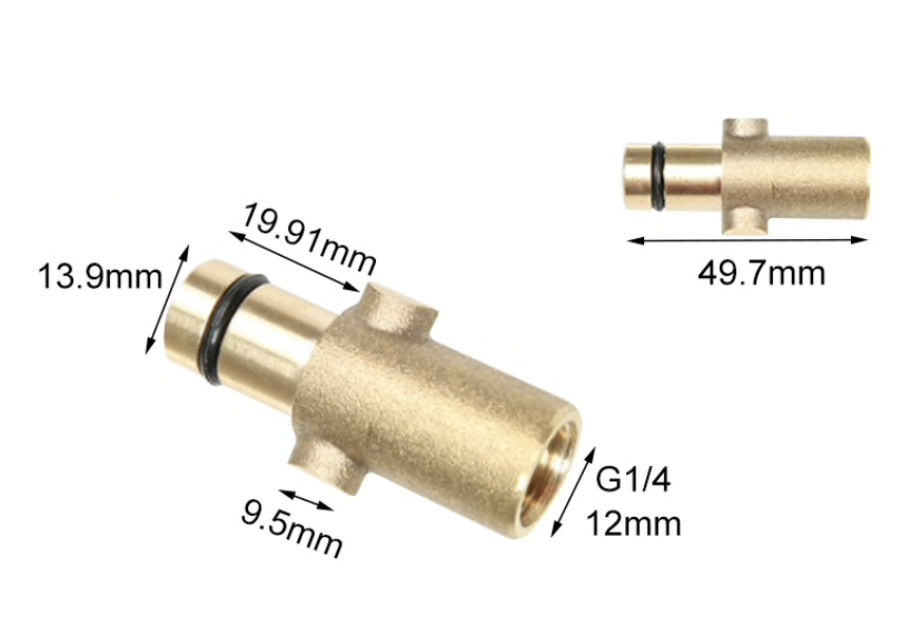 Bajonett Adapter für Nilfisk Gerni Quick M22 AG für Hochdruckreiniger Schaum3