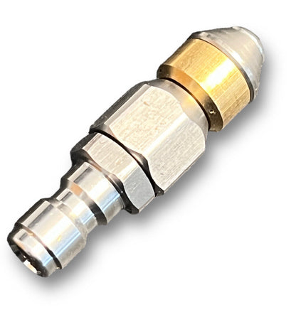 Rohrreinigungsdüse rotierend / starr 1/4" IG für Kärcher Nilfisk Schnellkupplung