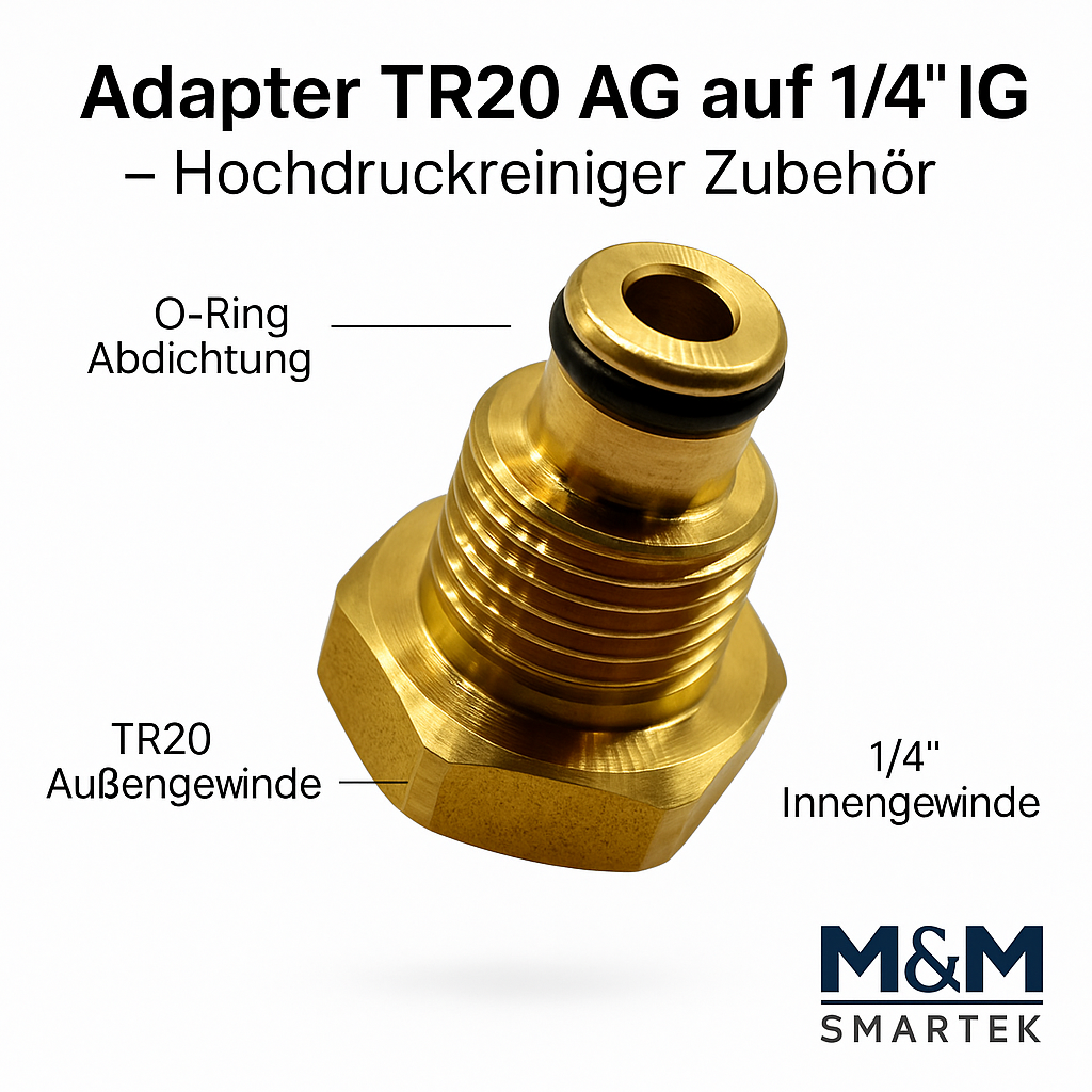Adapter für Kärcher wie K Lock TR20 AG auf 1/4" IG zu Easy!Lock System2