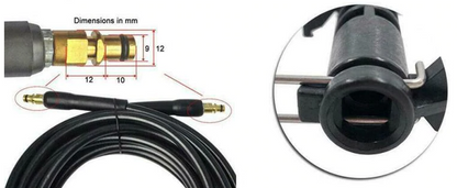 Hochdruck Schlauch Verbinder für Kärcher K2 bis K7 wie 2.641 721.0 Quick Connect2