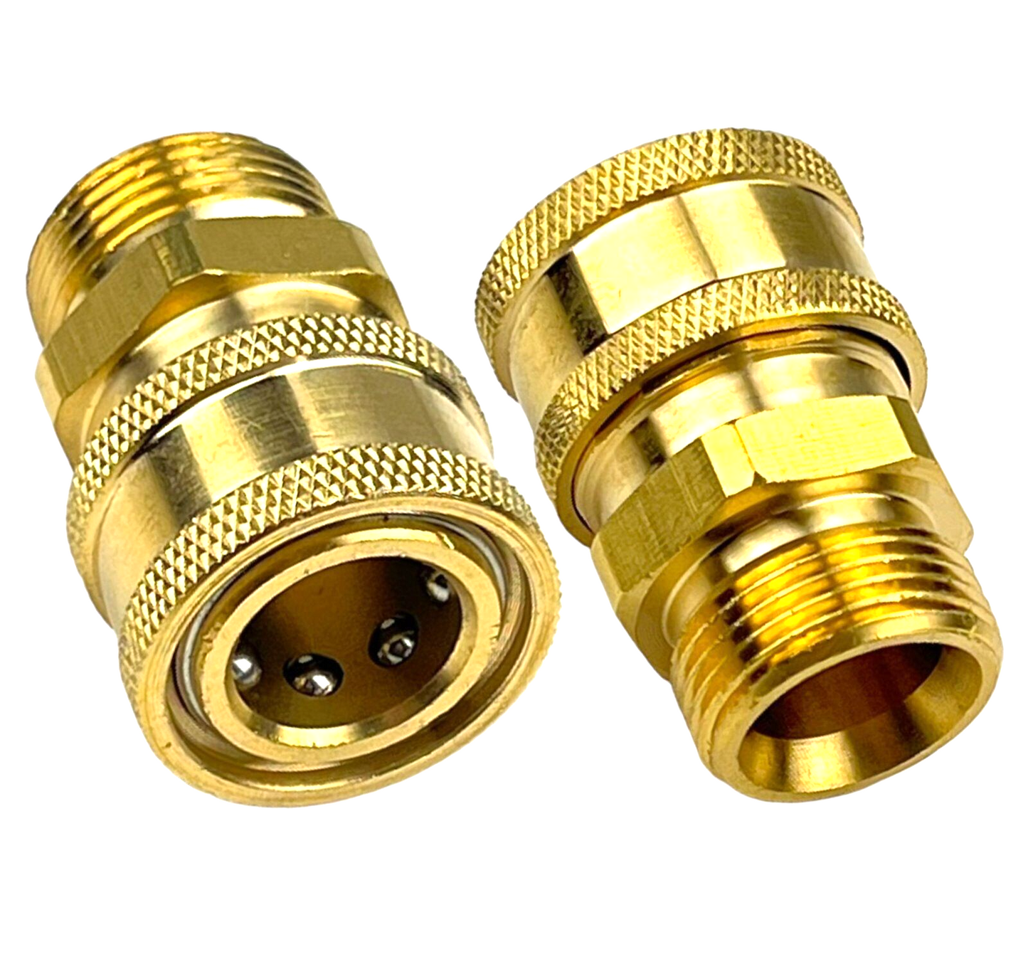Hochdruckreiniger Schnellkupplung 3/8" mit M22x1,5 AG Verbinder Adapter Kupplung0