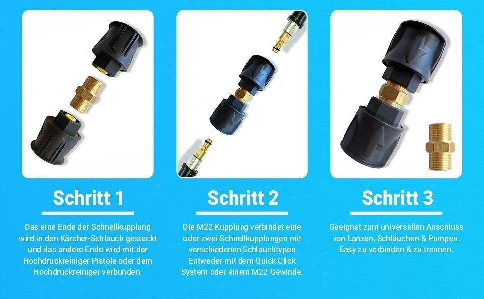 Hochdruckschlauch 10m für Kärcher K2   K7 Quick Connect + Schnellverschluss3