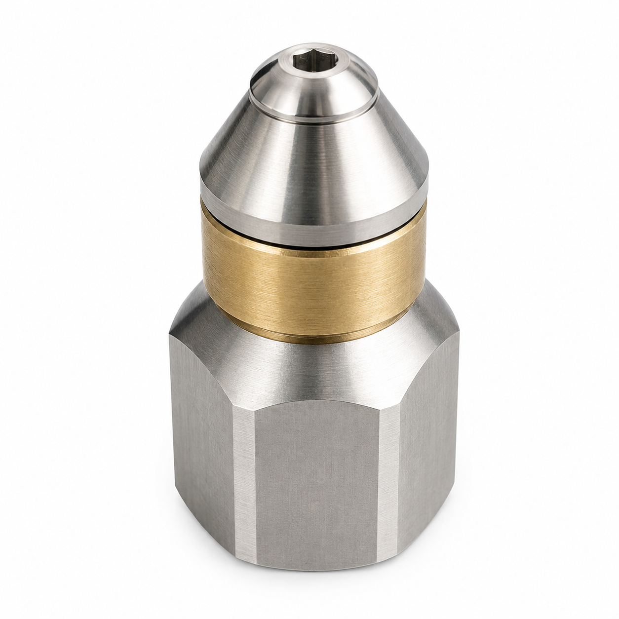 Rotierende für Kärcher WAP Kränzle Nilfisk Rohrreinigungsdüse 3/8" IG Spitze5