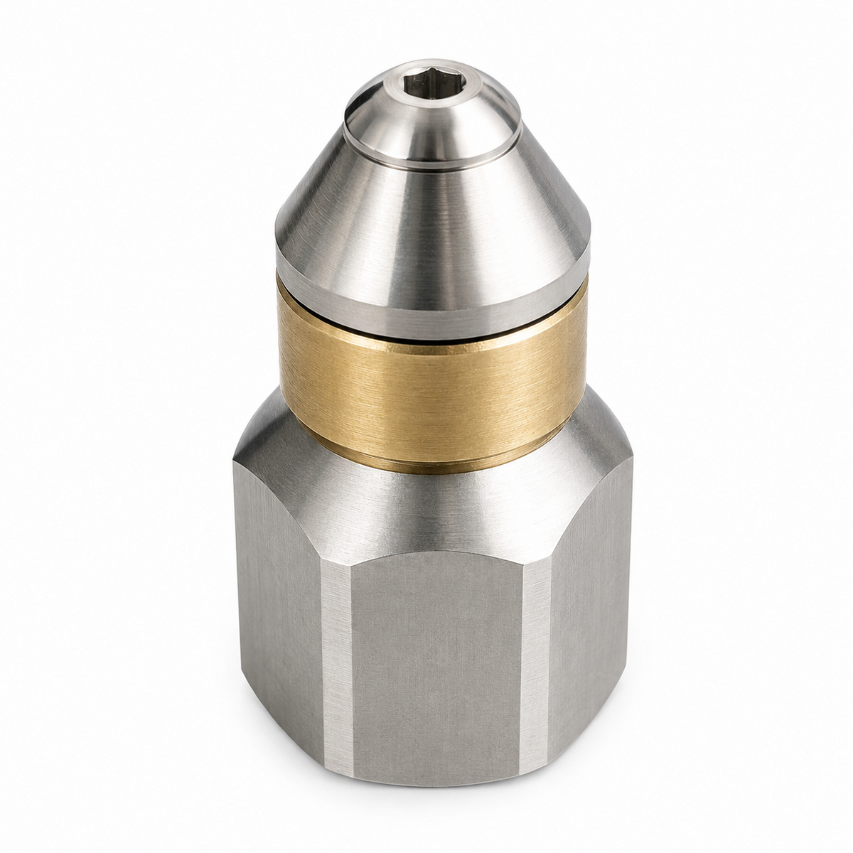 Rotierende für Kärcher WAP Kränzle Nilfisk Rohrreinigungsdüse 3/8" IG Spitze5