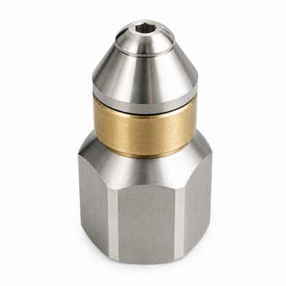 Rotierende für Kärcher WAP Kränzle Nilfisk Rohrreinigungsdüse 3/8" IG Spitze5