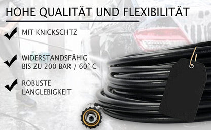 7-Teilig Rohrreinigungsschlauch für Kärcher Kränzle NILFISK ALTO HD Adapter