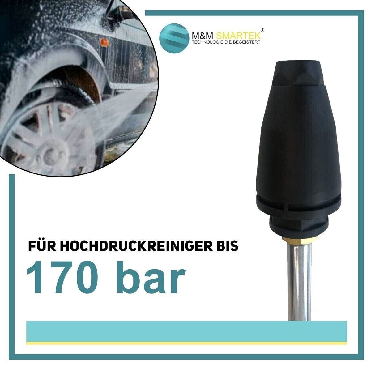 Für Kärcher Dreckfräser K2/K3/K4/K5/K6/K7 170bar Rotordüse Dreckfräse Hochdruck