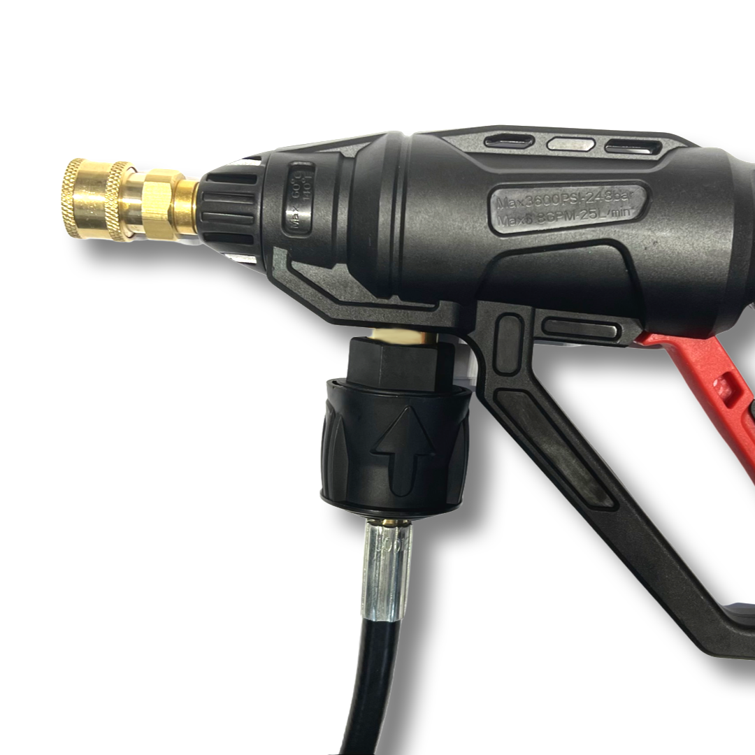 Hochdruckpistole für Kärcher u.a. & 5 in 1 Düse Schnellkupplung Click Adapter3