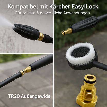 Adapter für Kärcher wie K Lock TR20 AG auf 1/4" IG zu Easy!Lock System13