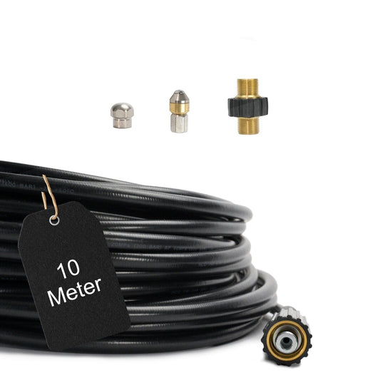 10 m Rohrreinigungsschlauch Set PROFESSIONAL 4-teilig für Kärcher Kränzle HD HDS