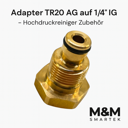 Adapter für Kärcher wie K Lock TR20 AG auf 1/4" IG zu Easy!Lock System1