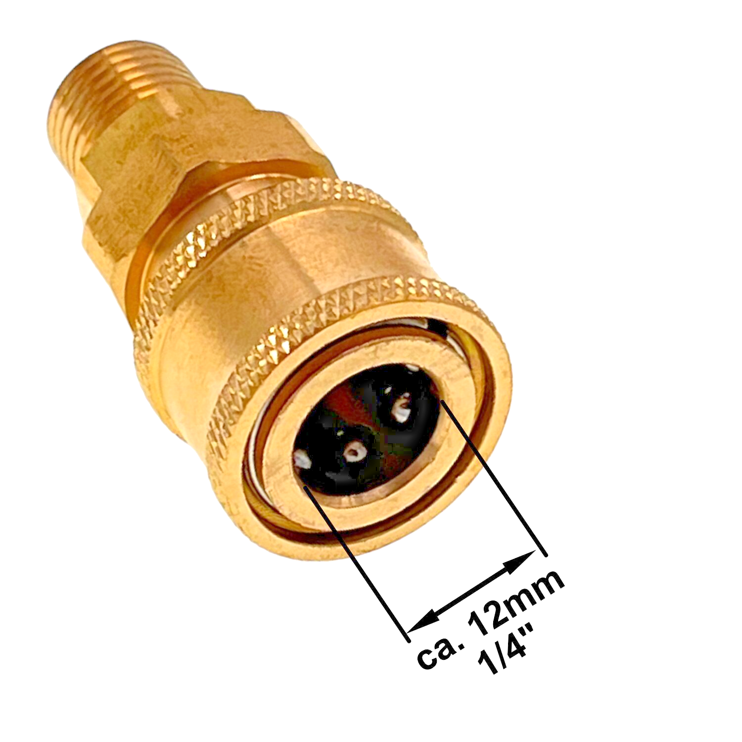 Hochdruckreiniger Schnellkupplung 1/4" mit 1/4" AG Verbinder Adapter Kupplung1
