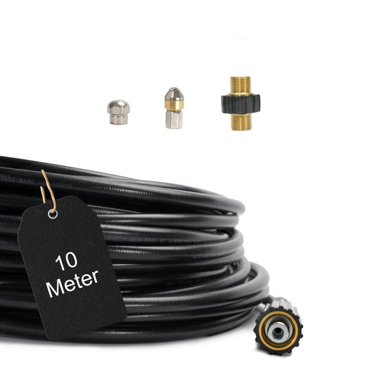 10 m Rohrreinigungsschlauch Set PROFESSIONAL 4 teilig für Kärcher Kränzle HD HDS0