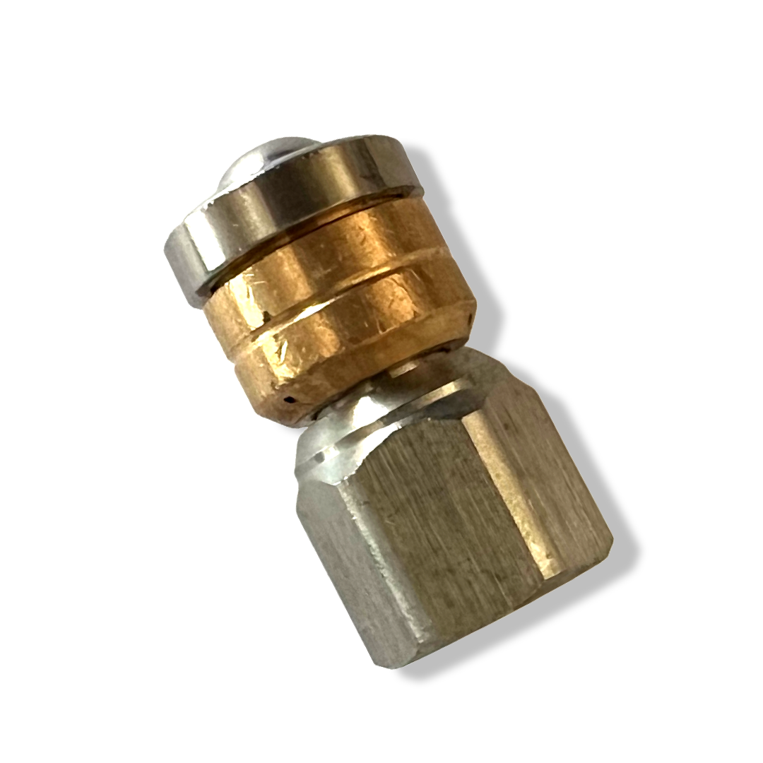 Rohrreinigungsdüse SET 2 Stück 1/4" rotierend & starr für Rohrreinigungsschlauch