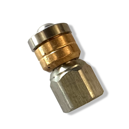 Rohrreinigungsdüse SET 2 Stück 1/4" rotierend & starr für Rohrreinigungsschlauch
