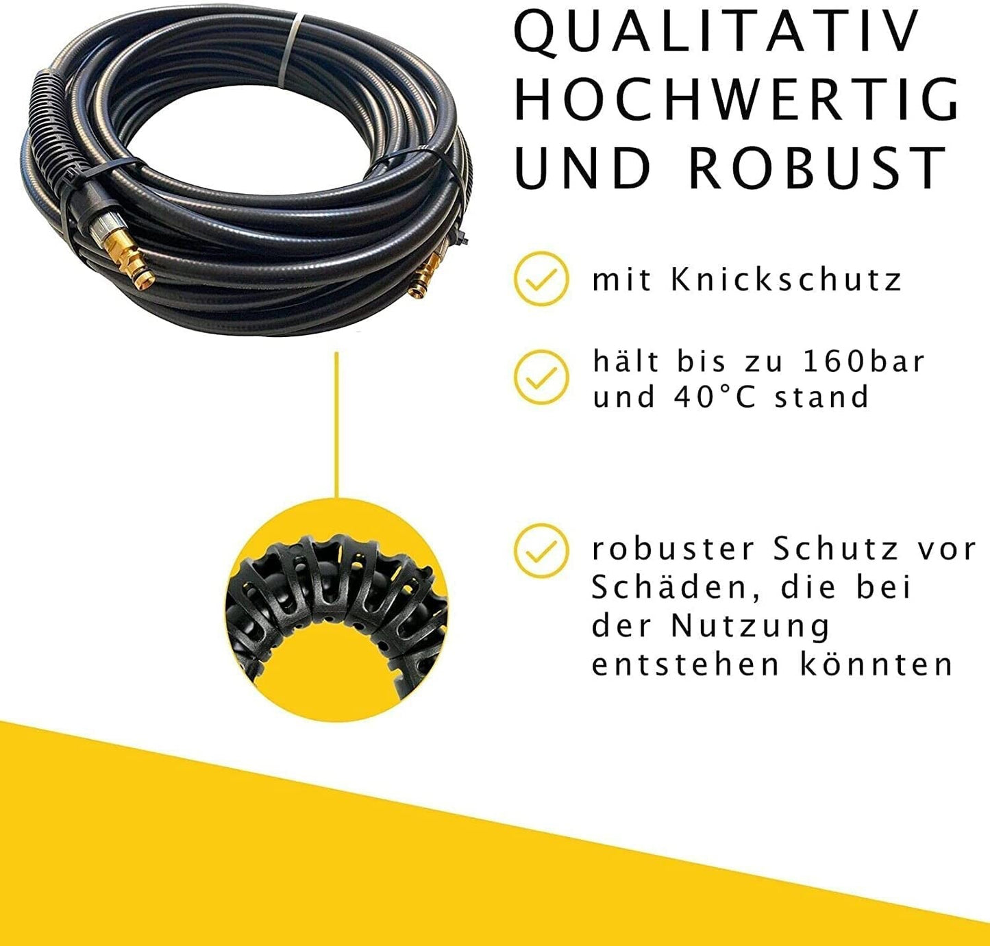Hochdruckschlauch 12m für Kärcher K2   K7 Quick Connect + Schnellverschluss11