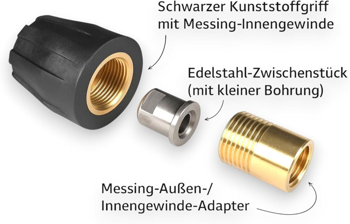 Flachstrahl Düse für Kärcher Kränzle Hochdruckreiniger TR22 IG Fräse Lanze1